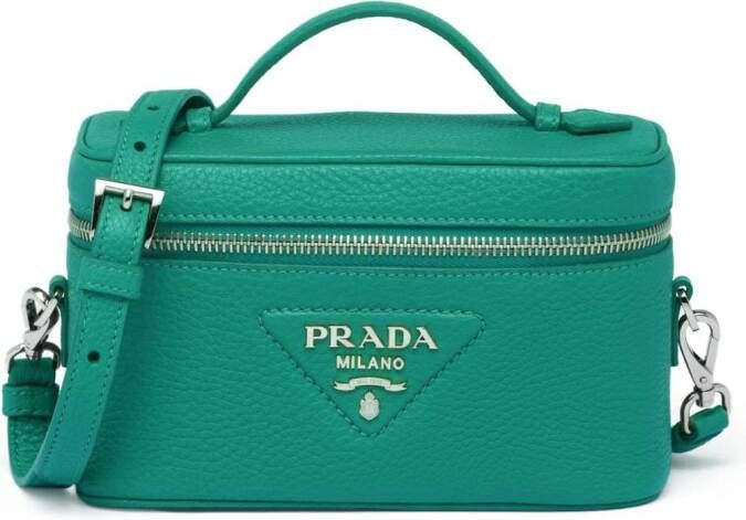 Prada Tas met logo Groen