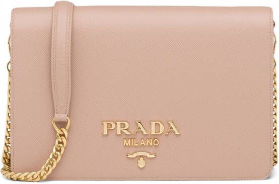 Prada Tas van saffiano leer Roze