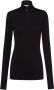 Prada Top met logo en col Zwart - Thumbnail 1