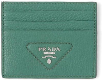 Prada Pasjeshouder met logo Groen