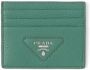 Prada Pasjeshouder met logo Groen - Thumbnail 1