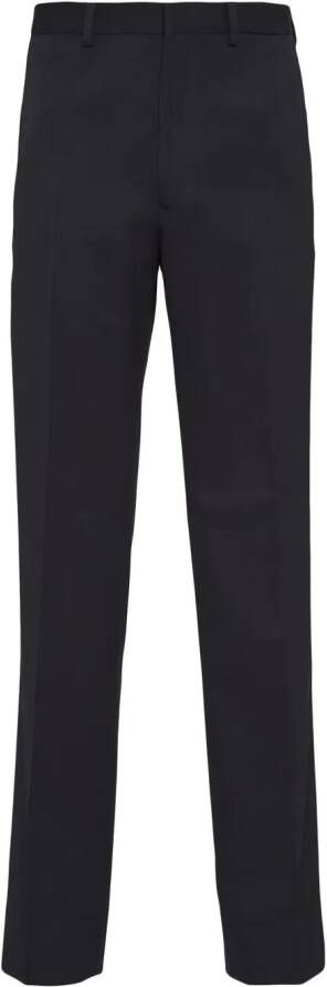 Prada Wollen pantalon Blauw