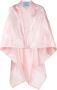 Prada Taffeta cape met enkele rij knopen Roze - Thumbnail 1