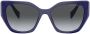 Prada Eyewear Zonnebril met cat-eye montuur Blauw - Thumbnail 1