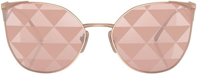 Prada Eyewear Zonnebril met logo Roze