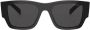 Prada Eyewear Zonnebril met logo Zwart - Thumbnail 1