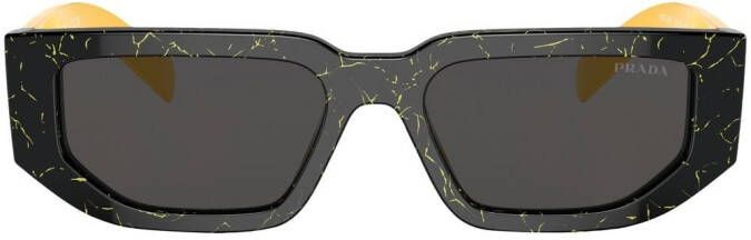 Prada Eyewear Zonnebril met logo Zwart