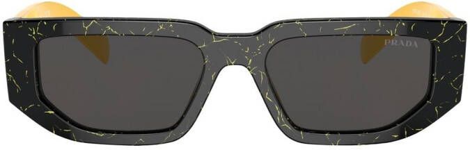 Prada Eyewear Zonnebril met logo Zwart