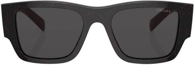 Prada Eyewear Zonnebril met vierkant montuur Zwart