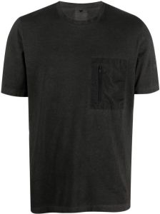 Premiata T-shirt met ritssluiting Zwart