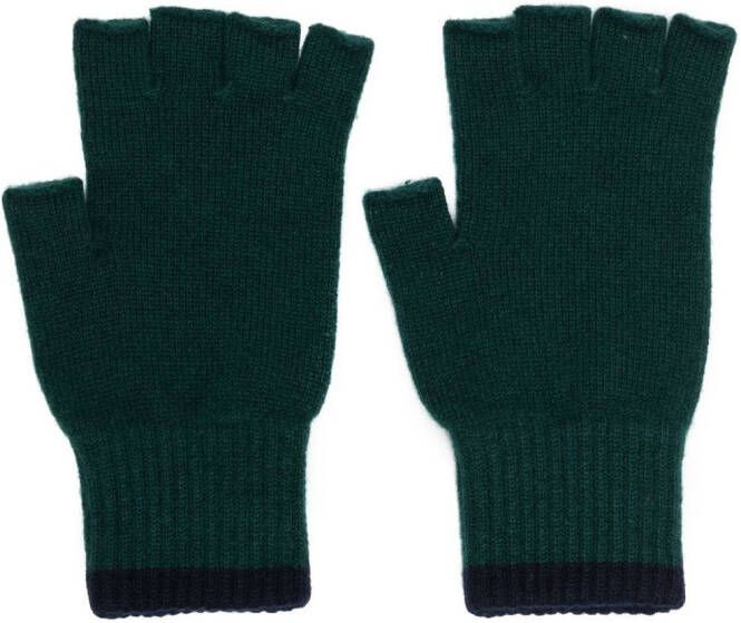 Pringle of Scotland Vingerloze handschoenen Groen