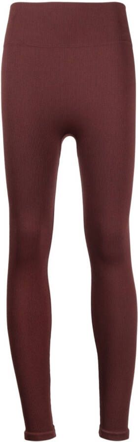 PRISM² Ribgebreide legging Bruin