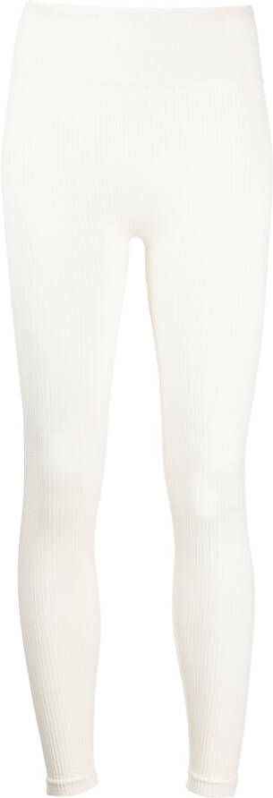 PRISM² Geribbelde legging Wit
