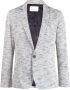 Private Stock Blazer met gekerfde revers Wit - Thumbnail 1