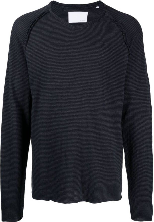 Private Stock Gestreept T-shirt Blauw