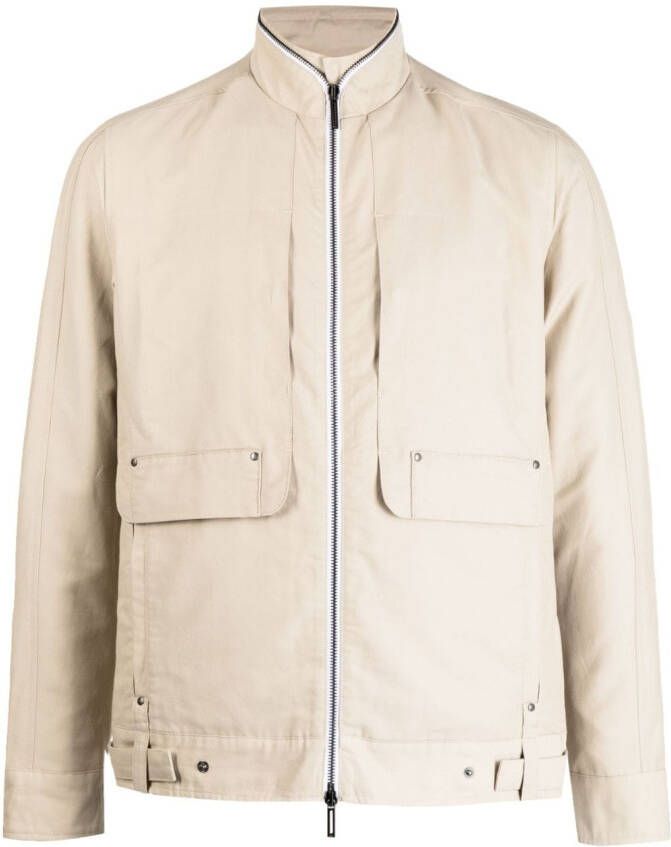 Private Stock Jack met opstaande kraag Bruin