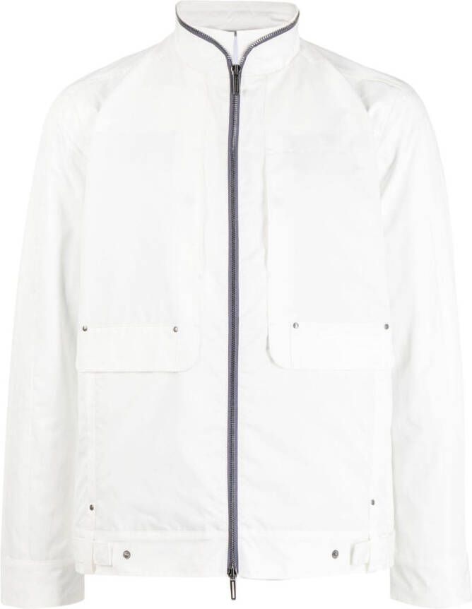 Private Stock Jack met opstaande kraag Wit