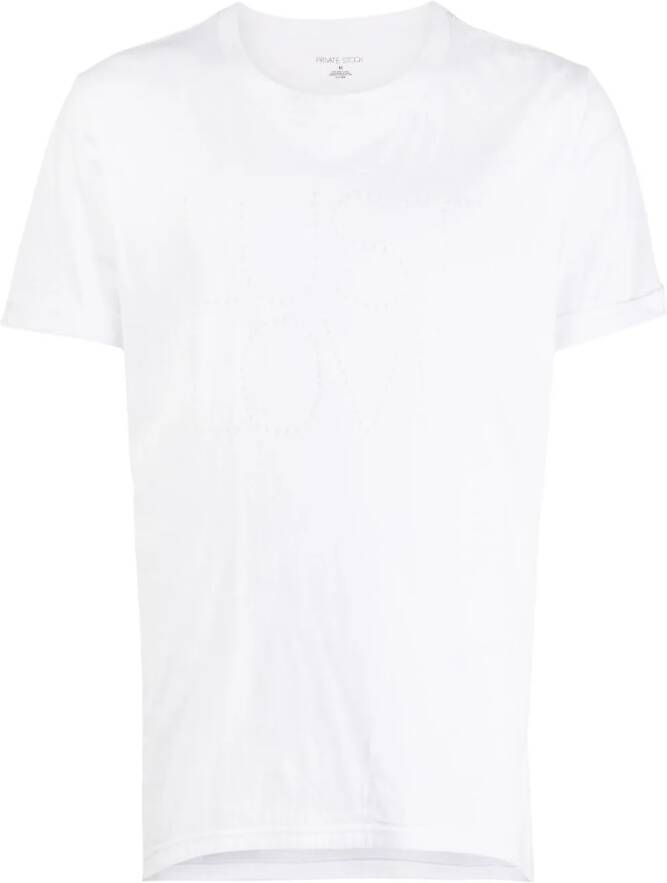 Private Stock Katoenen T-shirt Wit