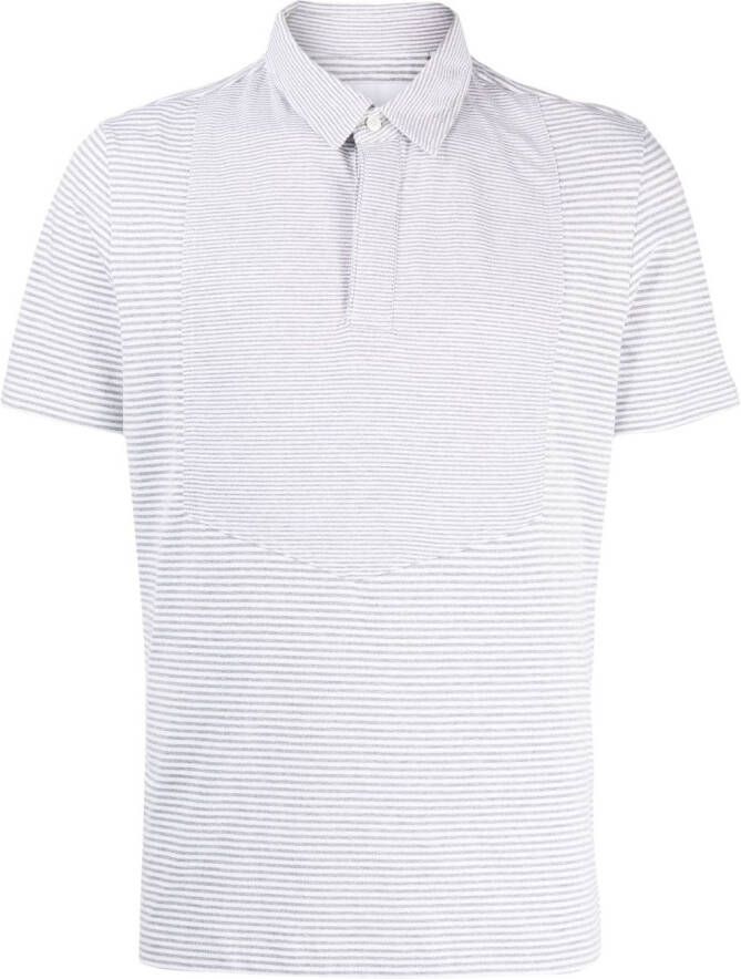 Private Stock Poloshirt met streep Grijs