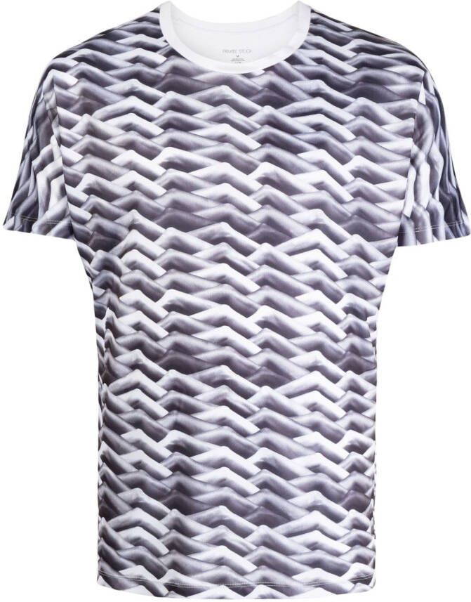 Private Stock T-shirt met print Wit