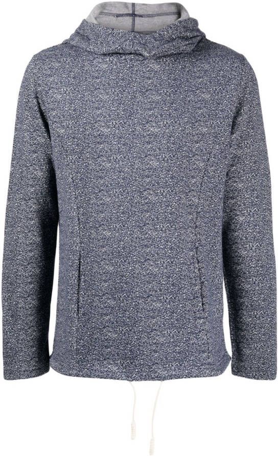 Private Stock The Dany hoodie met jacquard Blauw - Foto 1