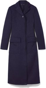 Proenza Schouler A-line jacquard coat Blauw