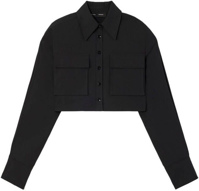 Proenza Schouler Cropped blouse Zwart