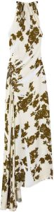 Proenza Schouler floral-print sleeveless gown Wit