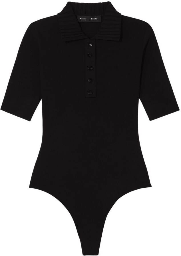 Proenza Schouler Gebreide polotop Zwart