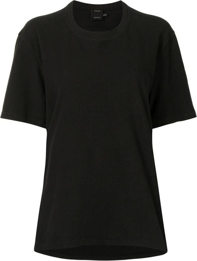 Proenza Schouler Jersey T-shirt Zwart