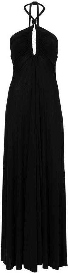 Proenza Schouler Maxi-jurk met halternek Zwart