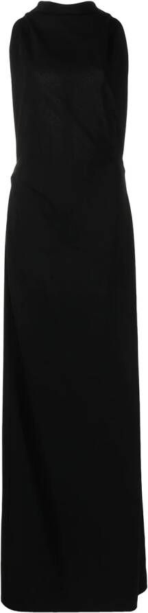 Proenza Schouler Maxi-jurk met open rug Zwart