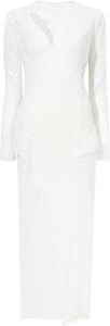Proenza Schouler Midi-jurk met geborduurd kant Wit