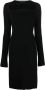 Proenza Schouler Midi-jurk met gewelfde hals Zwart - Thumbnail 1