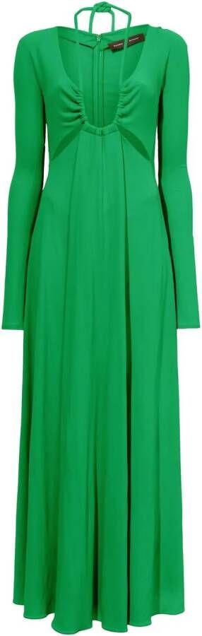 Proenza Schouler Midi-jurk met lange mouwen Groen