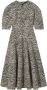 Proenza Schouler Midi-jurk met zebraprint Beige - Thumbnail 1