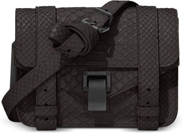 Proenza Schouler PS1 kleine crossbodytas Zwart