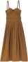 Proenza Schouler Midi-jurk met bustiere Bruin - Thumbnail 1