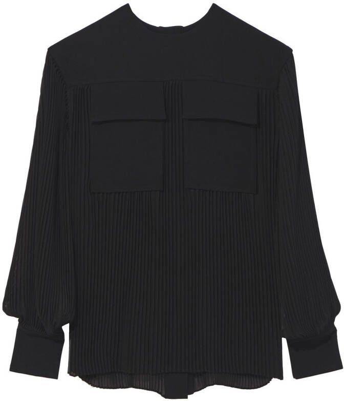 Proenza Schouler Geplooide blouse Zwart