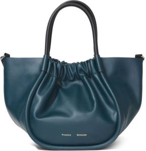 Proenza Schouler small ruched tote bag Blauw