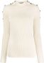 Proenza Schouler Trui verfraaid met knopen Beige - Thumbnail 1