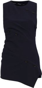 Proenza Schouler twisted-detail sleeveless blouse Blauw