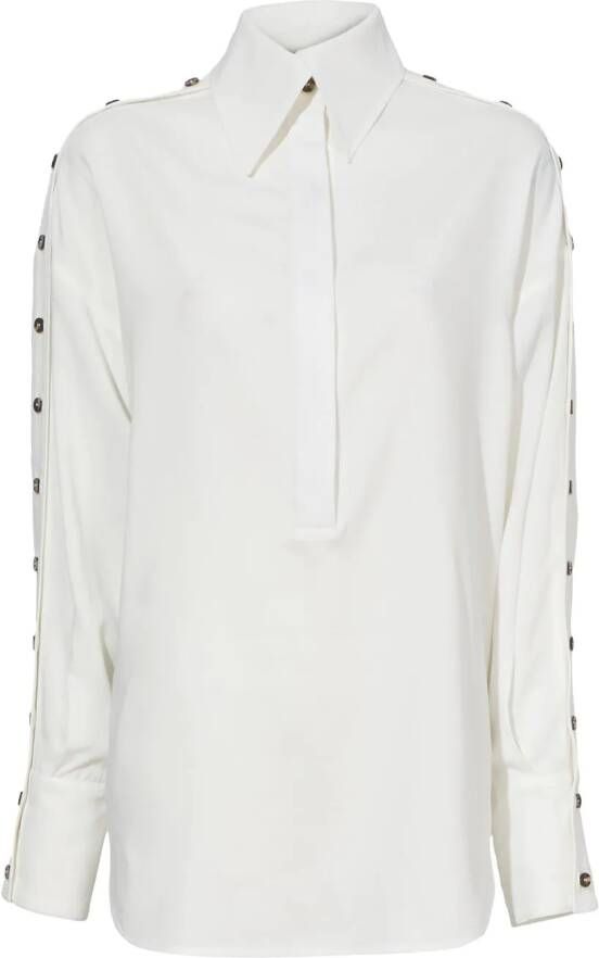 Proenza Schouler Zijden blouse Wit