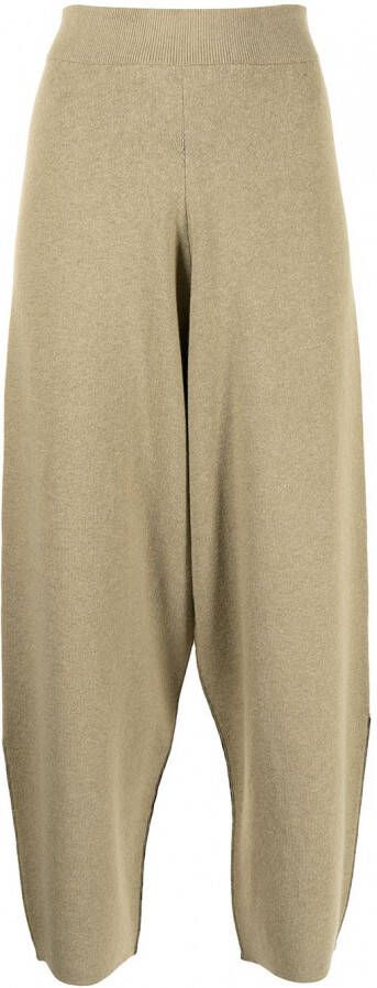 Proenza Schouler White Label Broek met toelopende pijpen Beige