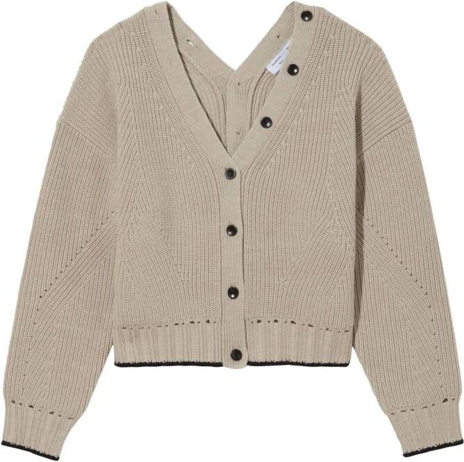 Proenza Schouler White Label Button-up vest Grijs