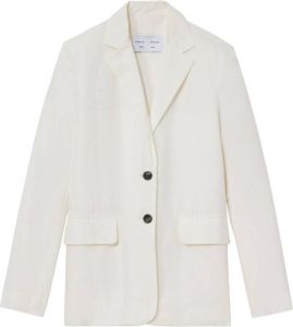 Proenza Schouler White Label cotton linen blazer Wit