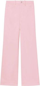 Proenza Schouler White Label cotton twill culotte trousers Roze