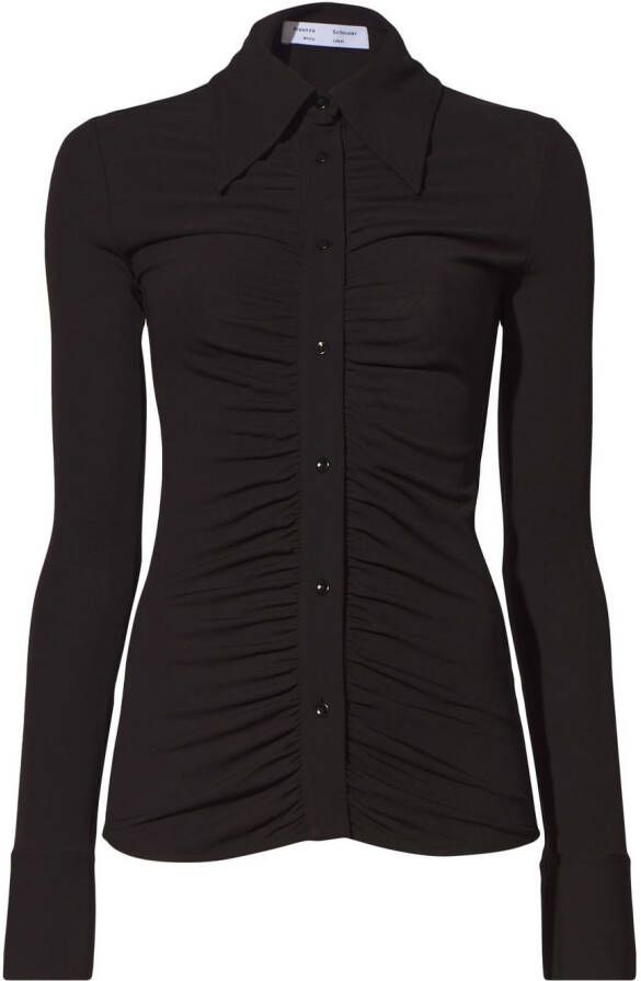 Proenza Schouler White Label Button down blouse Zwart