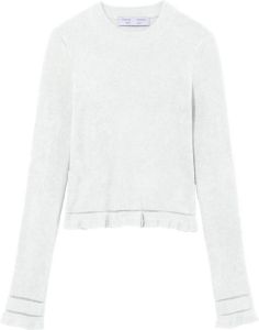 Proenza Schouler White Label cropped chenille jumper Wit