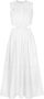 Proenza Schouler White Label cut-out poplin midi dress Wit - Thumbnail 1